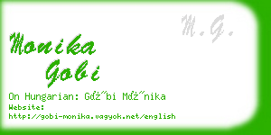 monika gobi business card